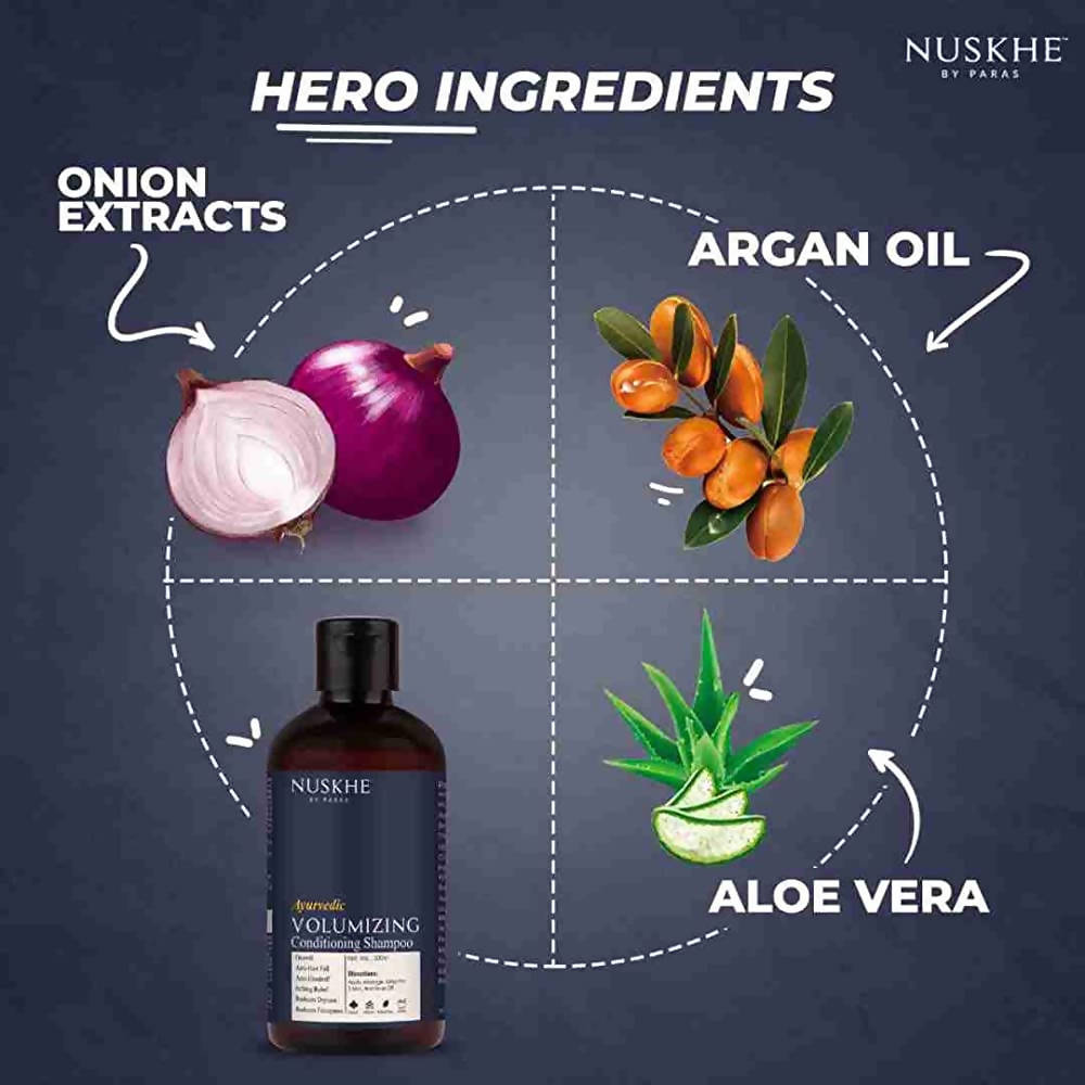 Nuskhe By Paras Ayurvedic Volumizing Conditioning Shampoo | Grab2Buy