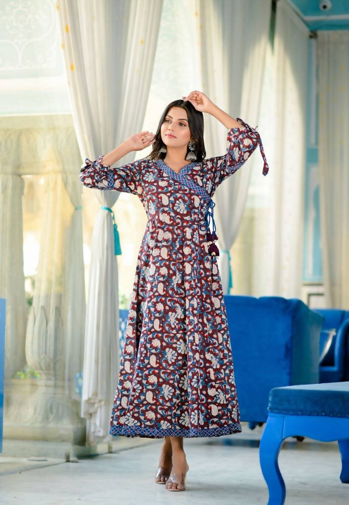 Yufta Women's Handblock printed kurta Dress | Grab2Buy