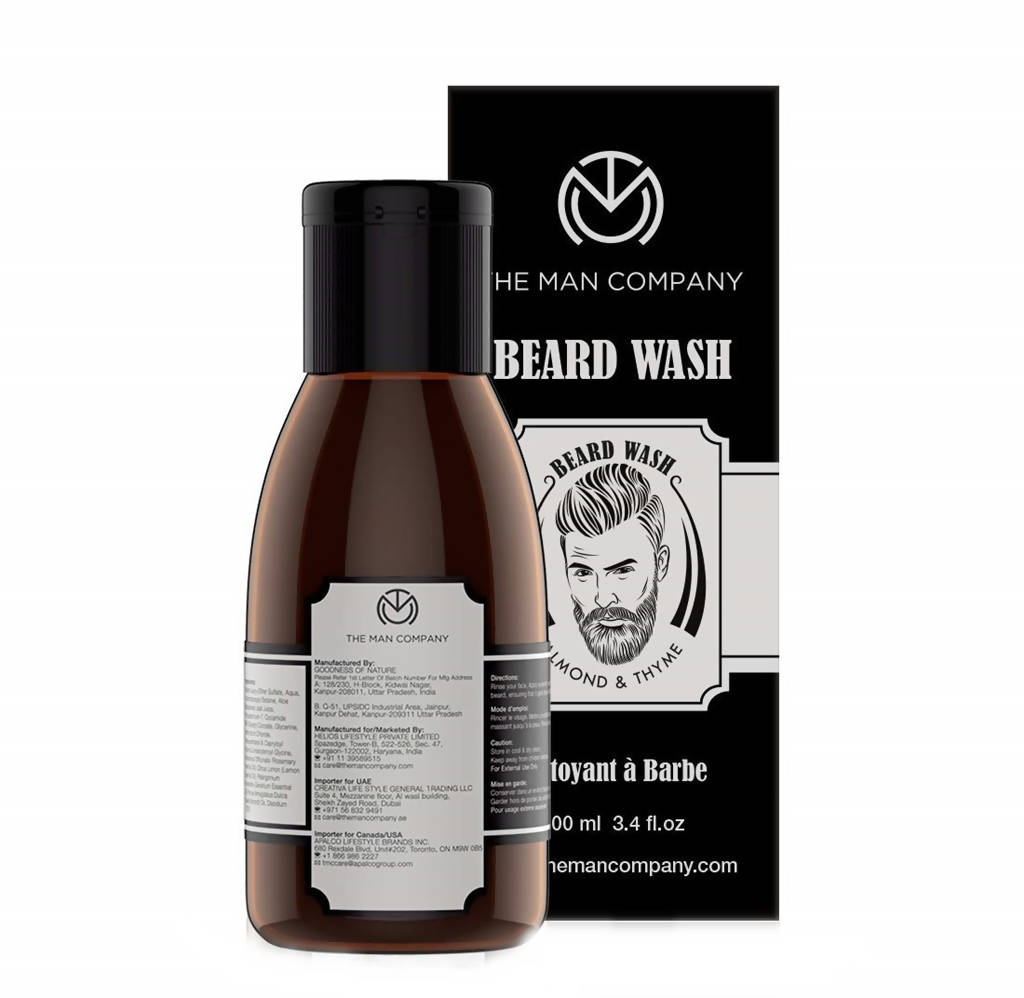The Man Company Beard Wash With Almond & Thyme | Grab2Buy