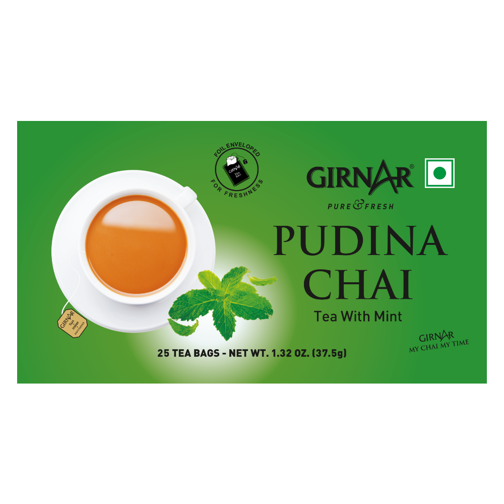 Girnar Black Tea Bags - Pudina | Grab2Buy