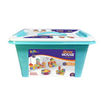 Kipa 210 Pieces Multi Colored Mega Jumbo Happy Home House Building Block with Attractive Windows and Smooth Rounded Edges Game with Storage Container | Grab2Buy