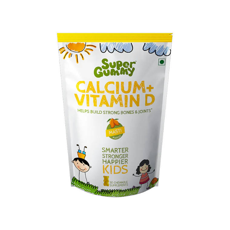Super Gummy Calcium + Vitamin D Gummies for Kids (Mango Flavor) | Grab2Buy