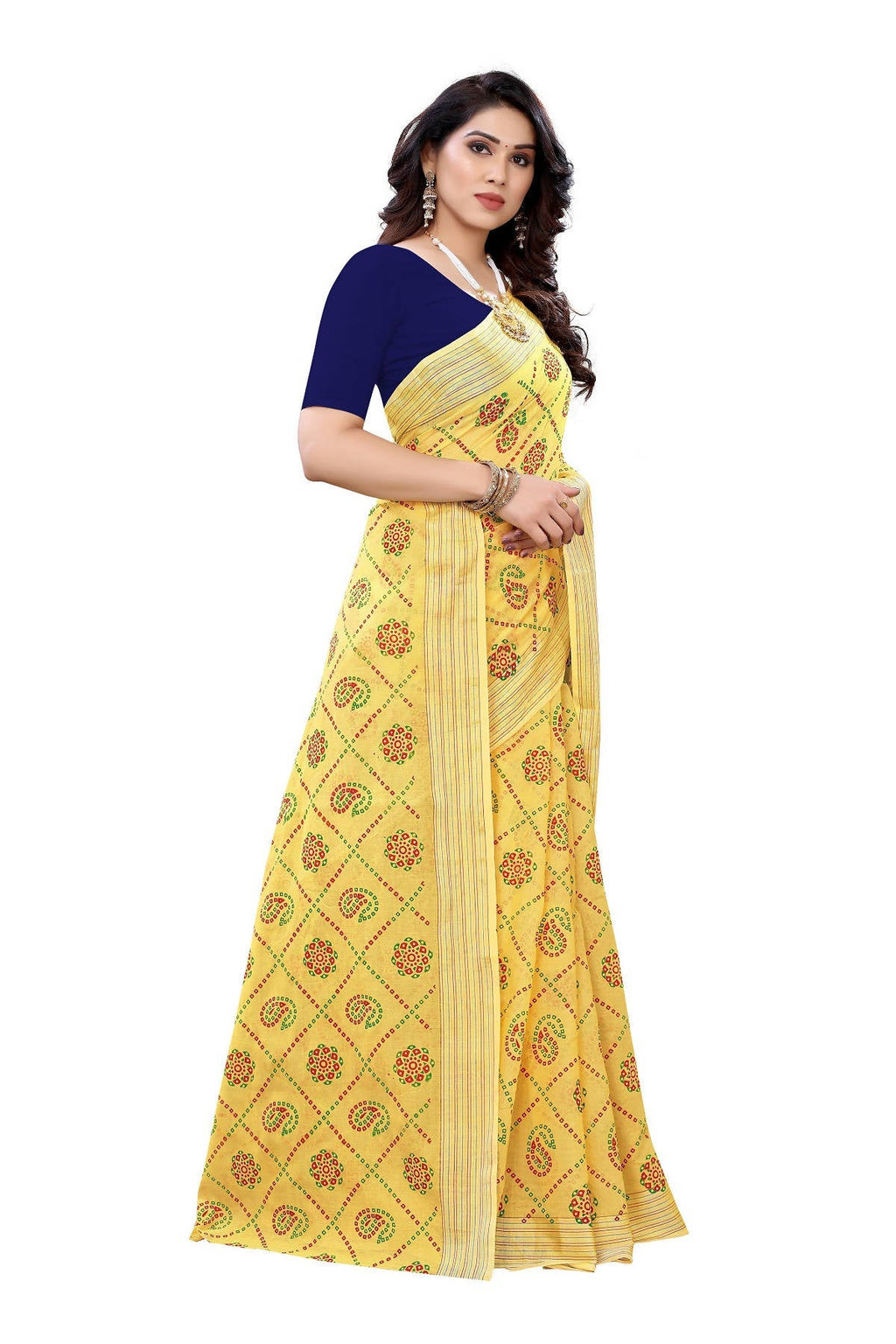 Vamika Yellow Linen Jari Border Saree (CHARVI YELLOW) | Grab2Buy