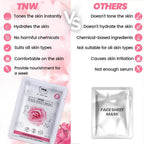 The Natural Wash Rose Face Sheet Mask