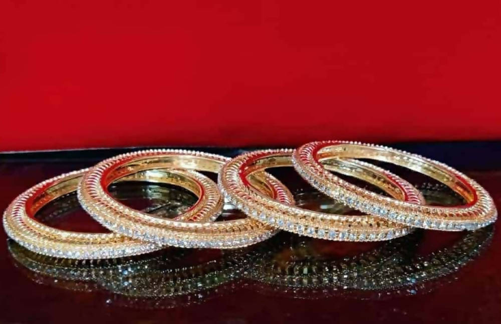 Mominos Fashion Trendy Designer American Diamond Bangles | Grab2Buy