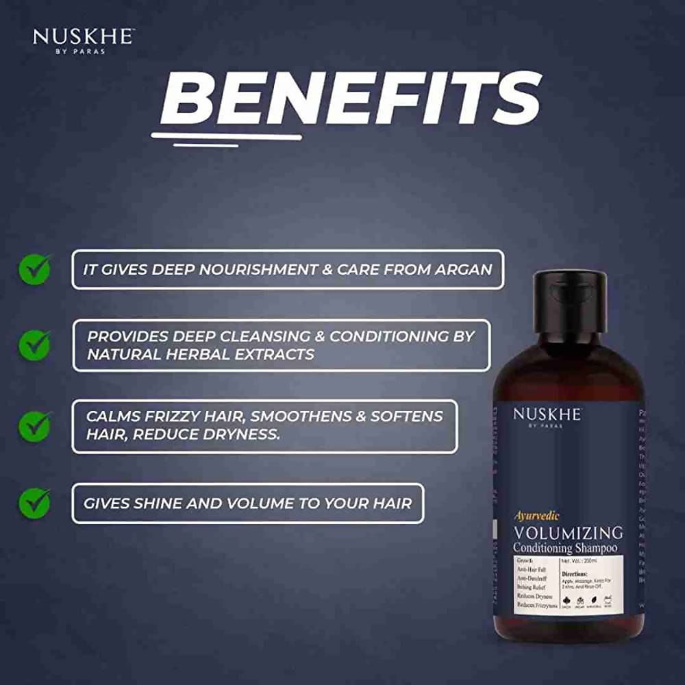 Nuskhe By Paras Ayurvedic Volumizing Conditioning Shampoo | Grab2Buy