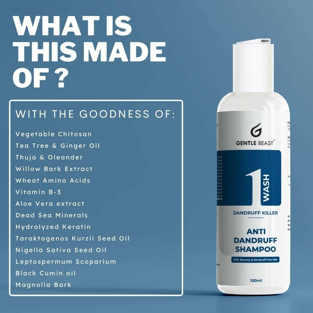 Gentle Beast 1 Wash Anti Dandruff Shampoo | Grab2Buy