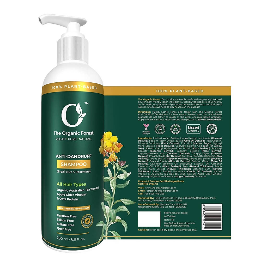 The Organic Forest Anti-Dandruff Shampoo | Grab2Buy