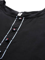 Yufta Black Kurta with Palazzo Set | Grab2Buy