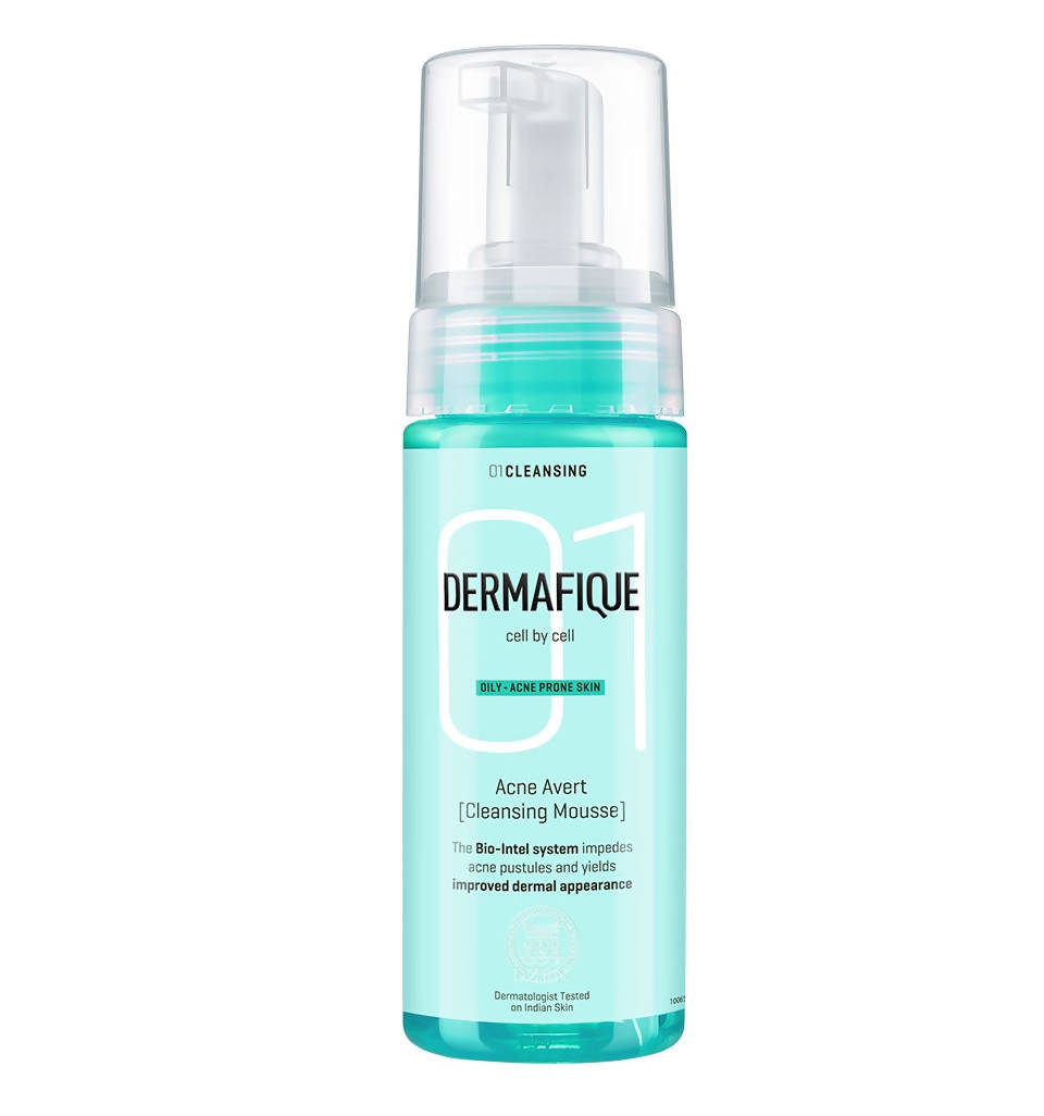 Dermafique Acne Avert Cleansing Mousse Foaming Face wash | Grab2Buy