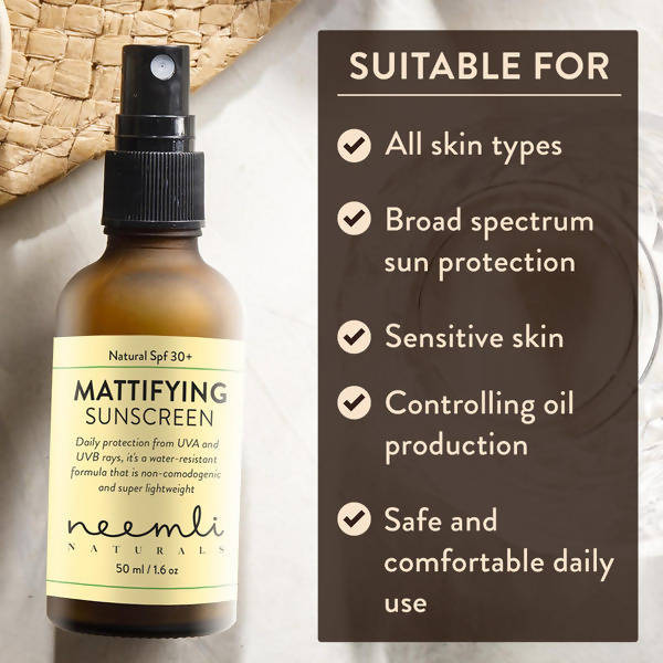 Neemli Naturals Natural SPF 30+ Mattifying Sunscreen | Grab2Buy