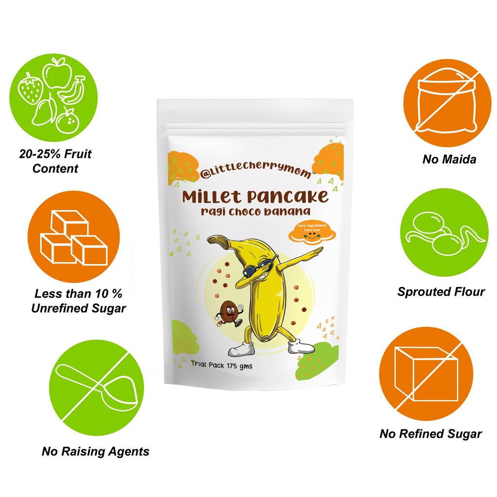 Littlecherrymom Pancake Mix Ragi Choco Banana | Grab2Buy