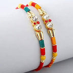 American Diamond Rakhi Set & 5 Star Chocolates | Grab2Buy