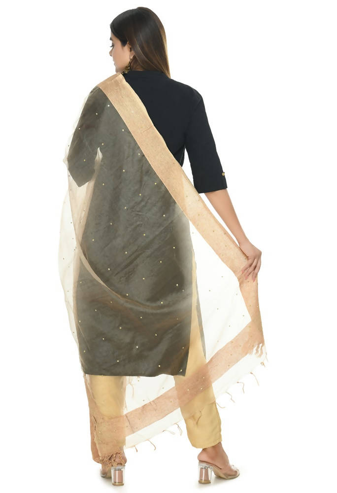 Mominos Fashion Golden Stone Work Dupatta | Grab2Buy