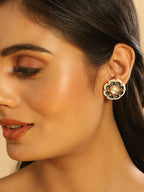 Nuyug 22K Gold Plated Floret Noor Stud Earrings | Grab2Buy