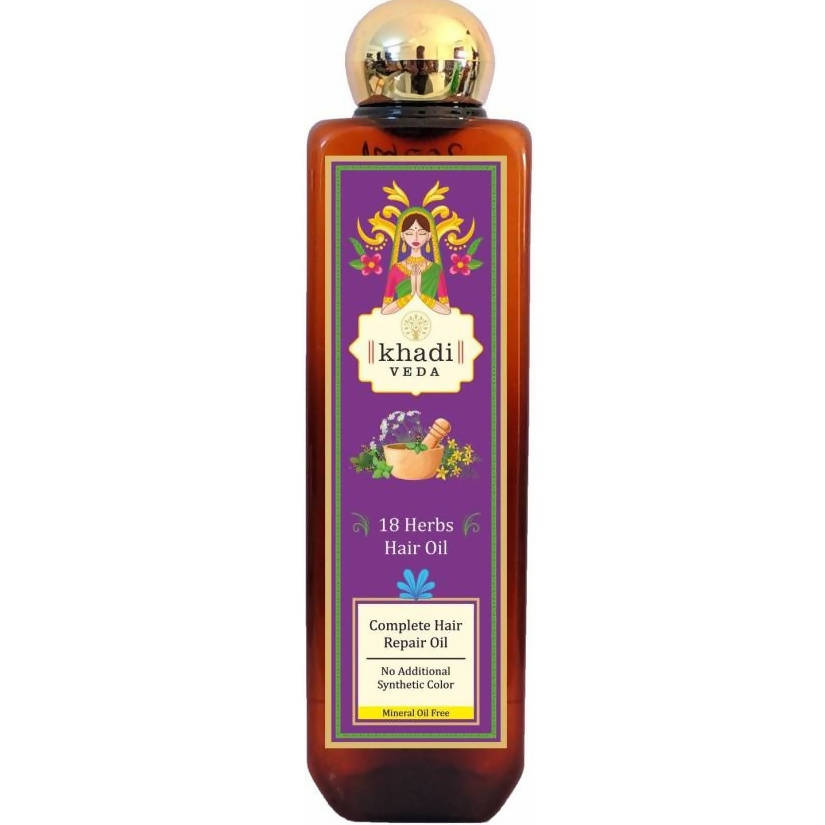 Khadi Veda 18 Herbs Hair Oil | Grab2Buy