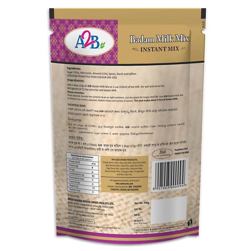 A2B - Adyar Ananda Bhavan Badam Milk Mix | Grab2Buy