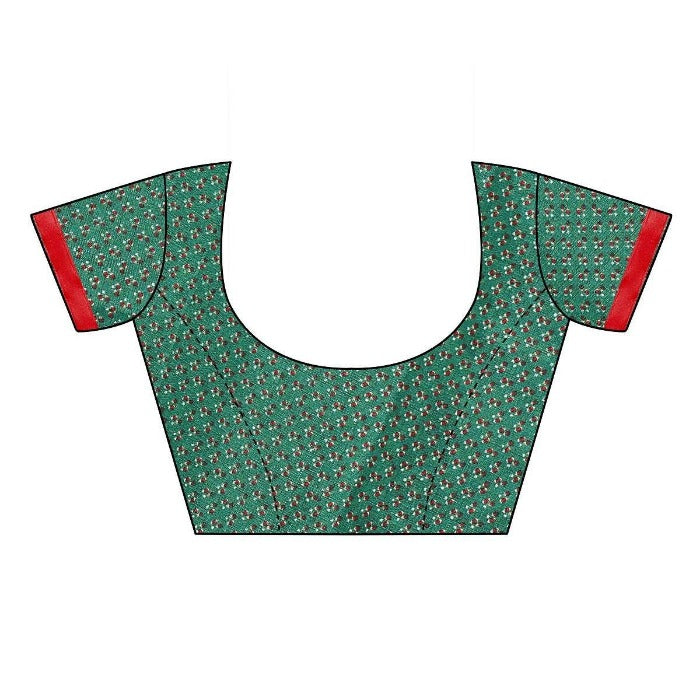 Vamika Green Mirror Work With Jhalar Khadi Silk Saree (AASHI GREEN) | Grab2Buy