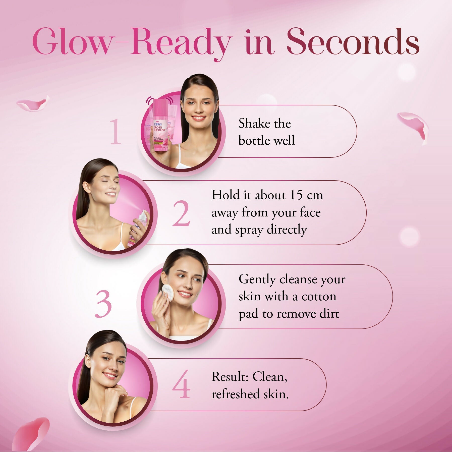 Nisha Professional Refreshing Face Cleanser With Organic Rose Water | Grab2Buy