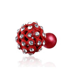 Trendoo Jewelry Gold-Polished Stylish Fancy Red Studs | Grab2Buy