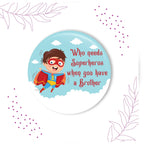 Indianvibez Superhero Metal Rakhi with Fridge Magnet - Kids Rakhi | Grab2Buy