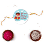 Indianvibez Superhero Metal Rakhi with Fridge Magnet - Kids Rakhi | Grab2Buy