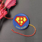 Indianvibez Super Bhabhi Metal Rakhi/Lumba with Fridge Magnet - Kids Rakhi | Grab2Buy