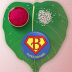 Indianvibez Super Bhabhi Metal Rakhi/Lumba with Fridge Magnet - Kids Rakhi | Grab2Buy