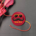 Indianvibez Swag Bro Metal Rakhi with Fridge Magnet - Kids Rakhi | Grab2Buy