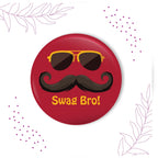 Indianvibez Swag Bro Metal Rakhi with Fridge Magnet - Kids Rakhi | Grab2Buy