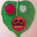 Indianvibez Swag Bro Metal Rakhi with Fridge Magnet - Kids Rakhi | Grab2Buy
