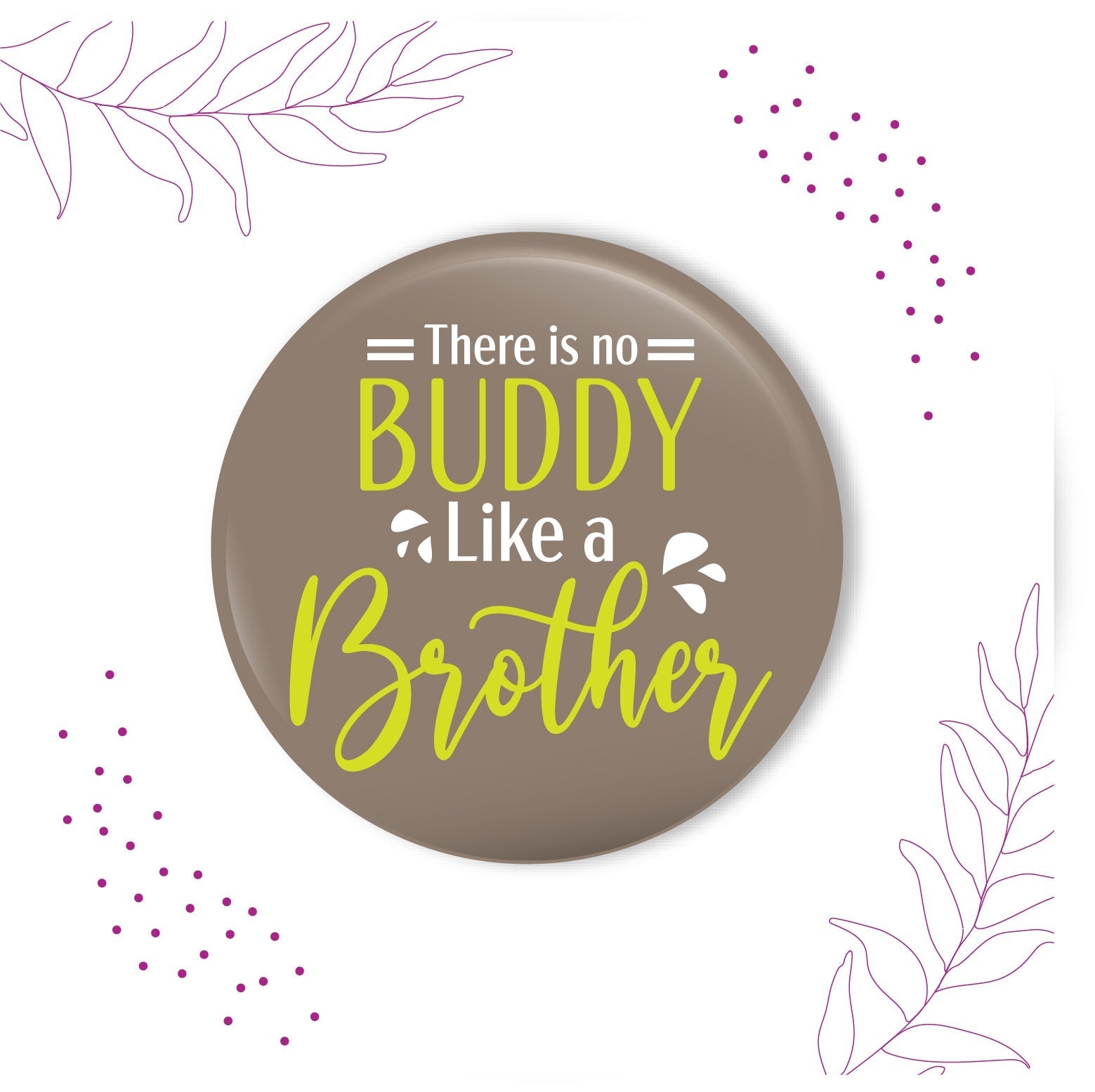 Indianvibez There is no Buddy Like Brother Metal Rakhi with Fridge Magnet - Kids Rakhi | Grab2Buy
