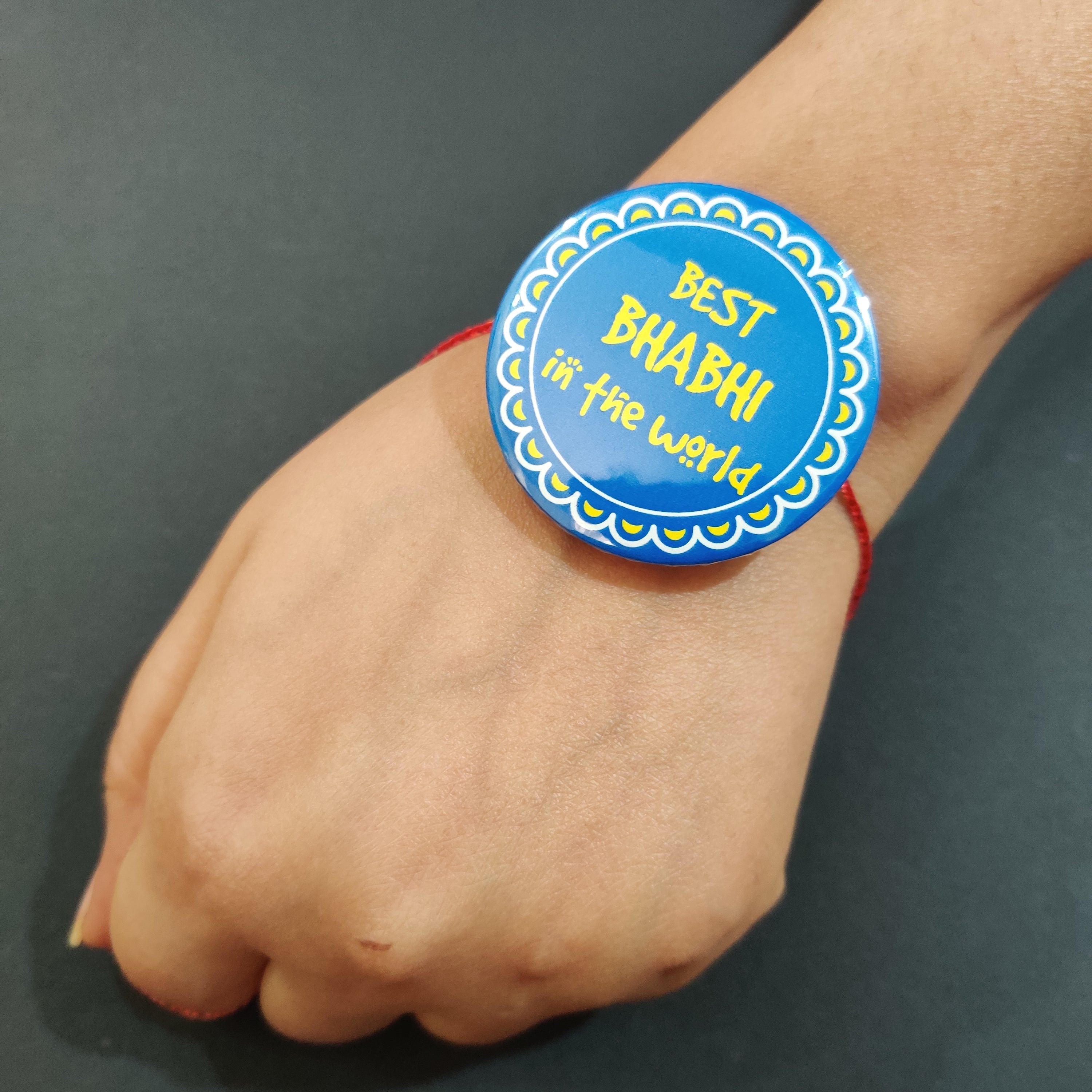 Indianvibez Super Bhaiya Wooden Rakhi, Superman Rakhi for Brother - Kids Rakhi | Grab2Buy