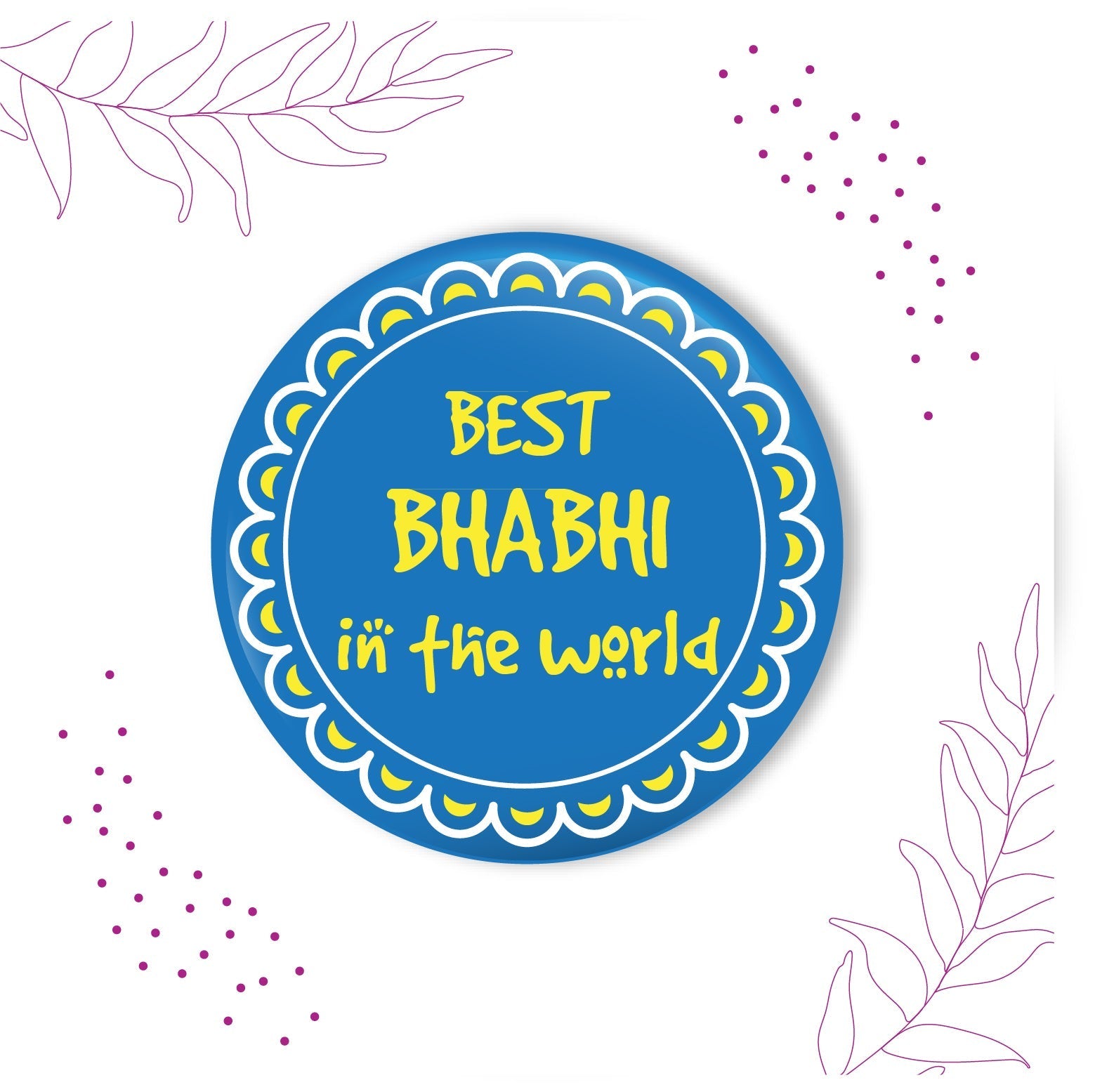 Indianvibez Super Bhaiya Wooden Rakhi, Superman Rakhi for Brother - Kids Rakhi | Grab2Buy