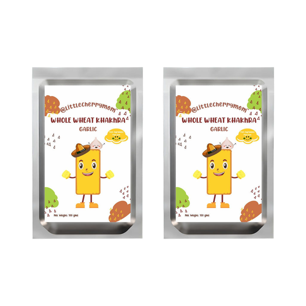 Littlecherrymom Whole Wheat Khakhra ?Garlic | Grab2Buy
