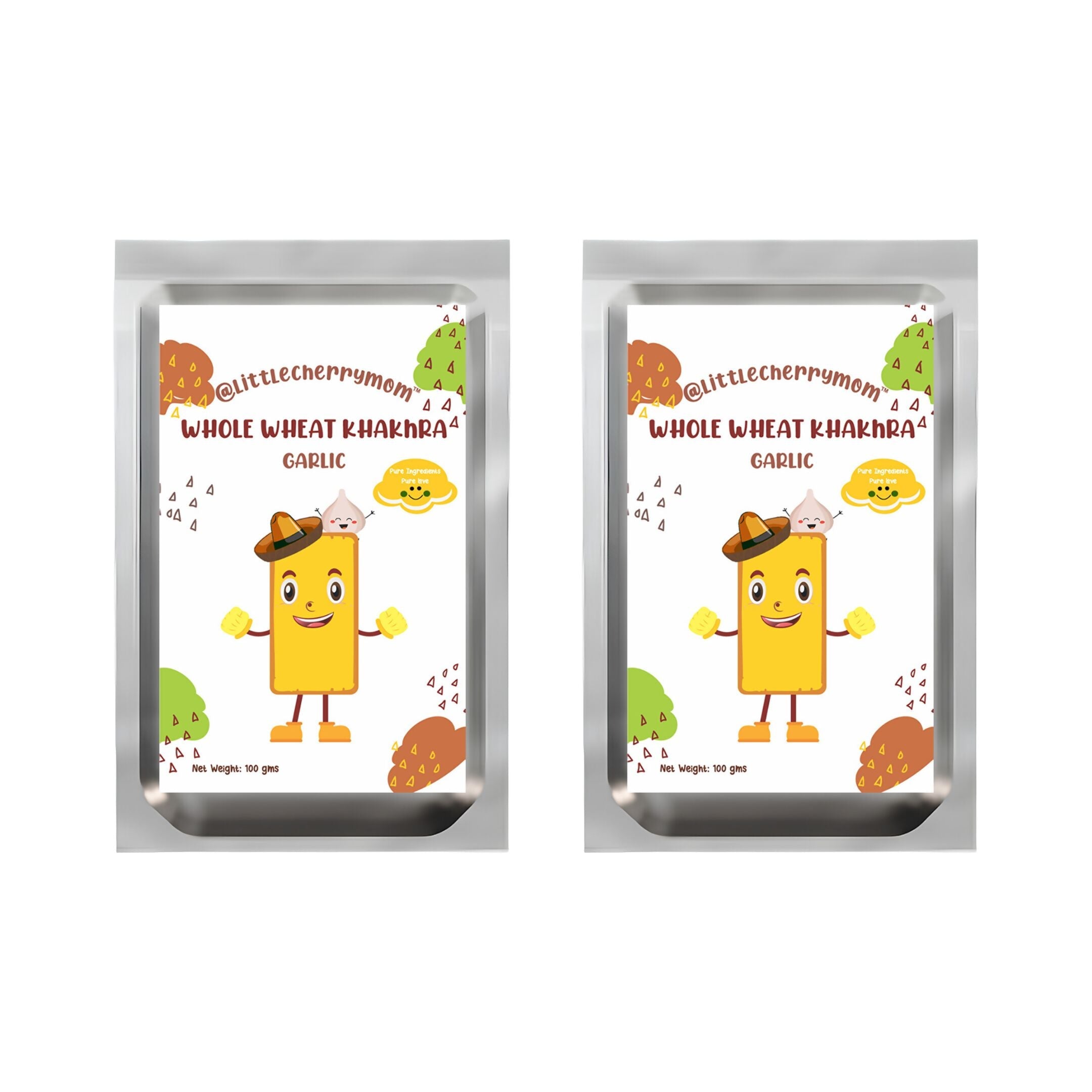 Littlecherrymom Whole Wheat Khakhra ?Garlic | Grab2Buy