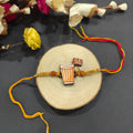 Indianvibez Chai Lover Wooden Rakhi, Food Rakhi for Tea Lover Brother - Kids Rakhi | Grab2Buy