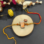 Indianvibez Chai Lover Wooden Rakhi, Food Rakhi for Tea Lover Brother - Kids Rakhi | Grab2Buy