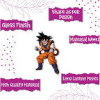 Indianvibez Goku Wooden Rakhi, Anime Rakhi for Brother India - Kids Rakhi | Grab2Buy