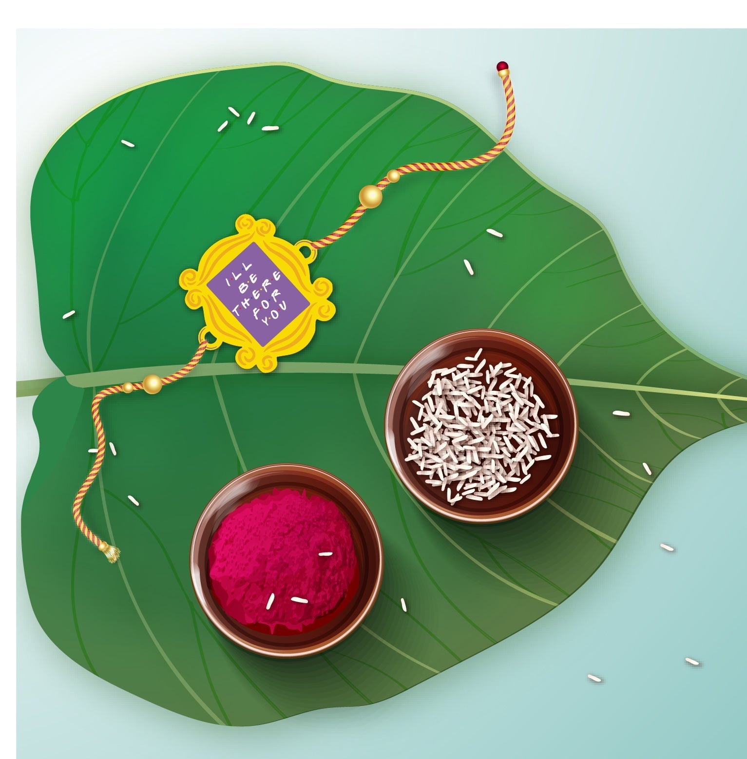 Indianvibez I'll Be There For You Rakhi for Brother , Friends Theme Rakhi India - Kids Rakhi | Grab2Buy