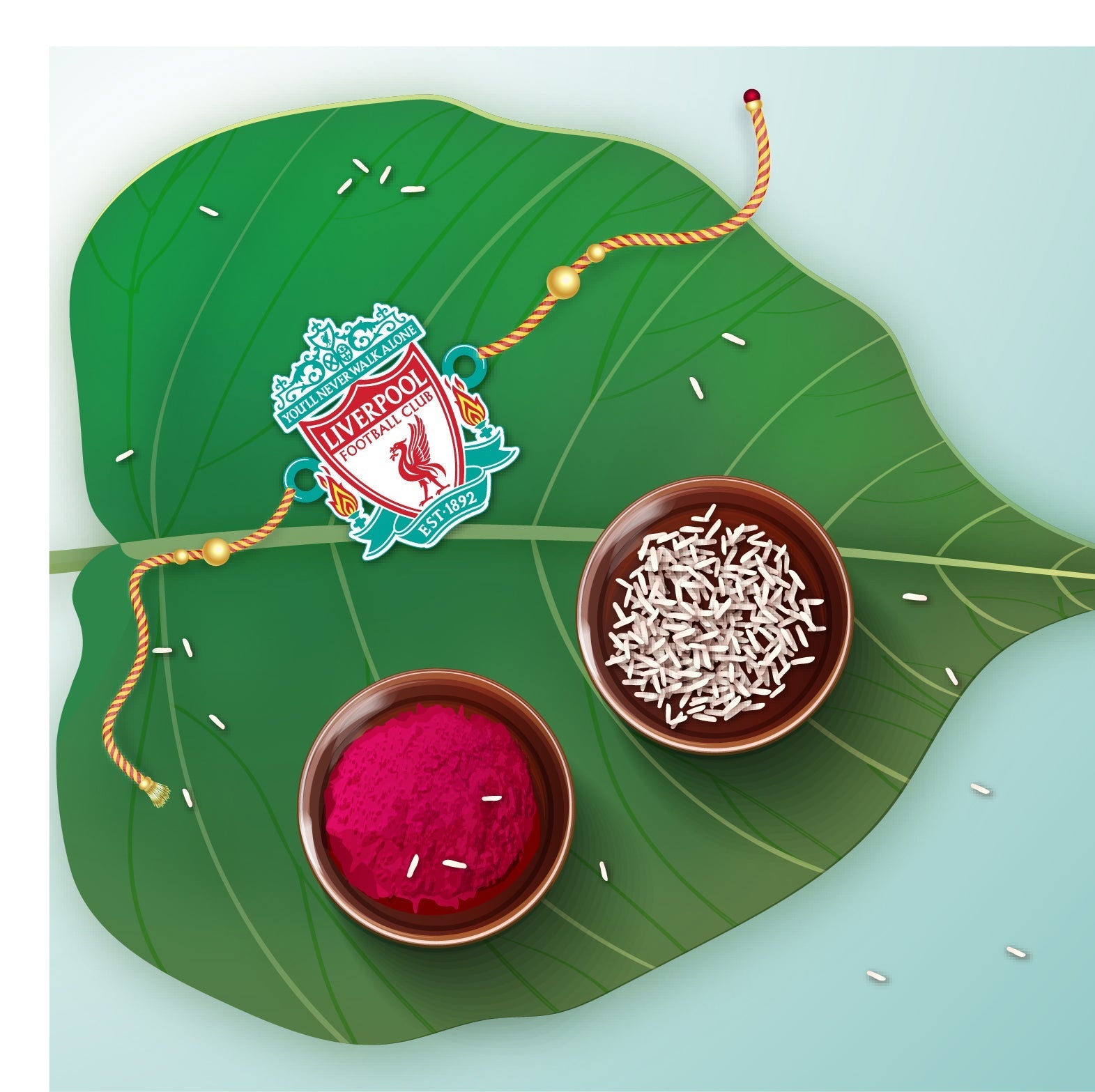 Indianvibez Liverpool Wooden Rakhi, Football Rakhi for Brother - Kids Rakhi | Grab2Buy