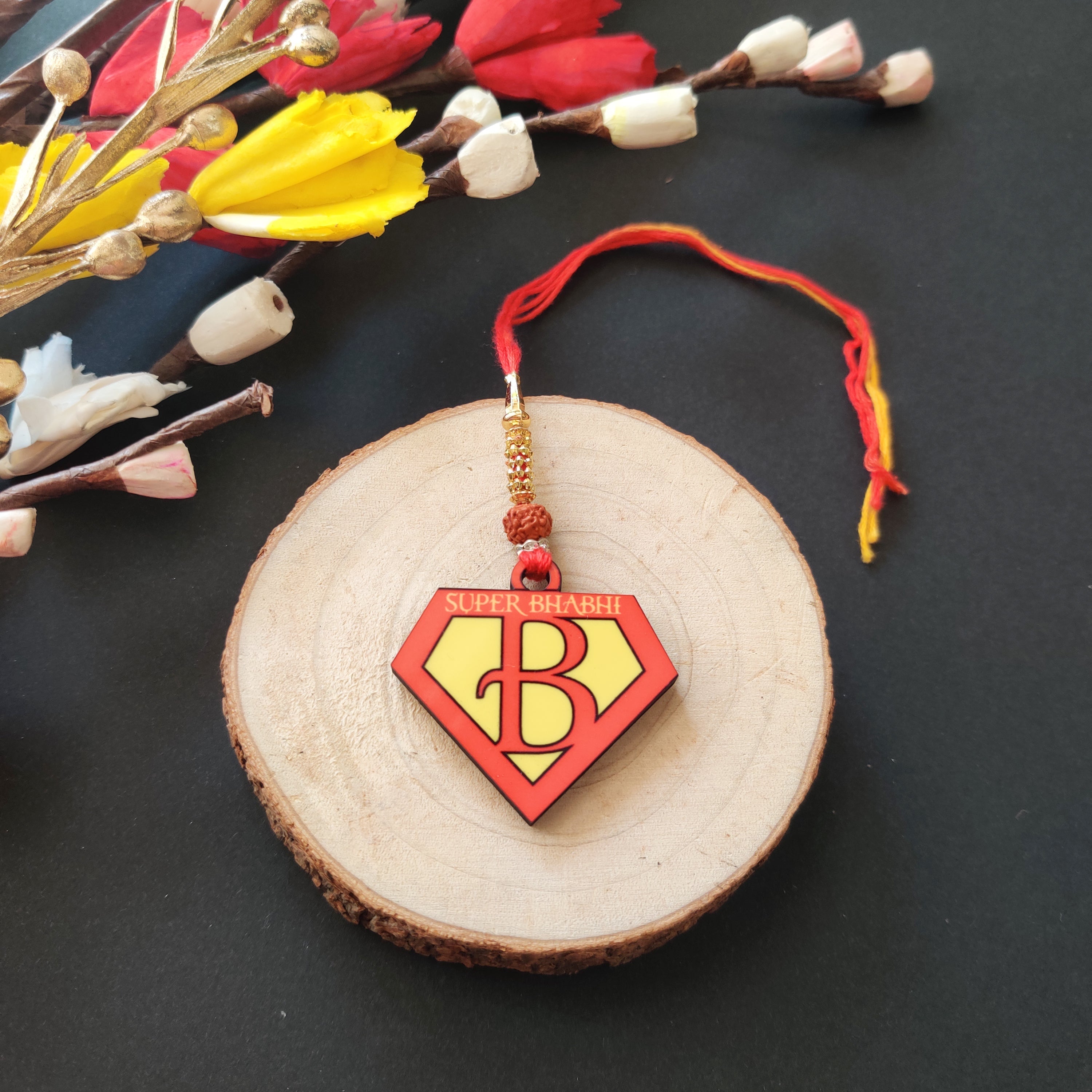 Indianvibez Coffee Wooden Rakhi, Foodie Rakhi for Coffee Lover Brother - Kids Rakhi | Grab2Buy