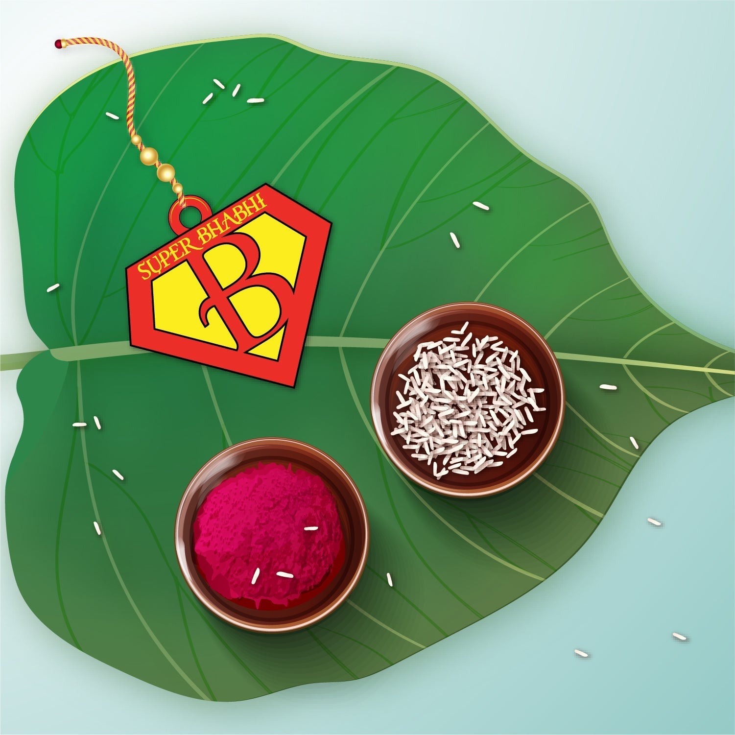 Indianvibez Coffee Wooden Rakhi, Foodie Rakhi for Coffee Lover Brother - Kids Rakhi | Grab2Buy