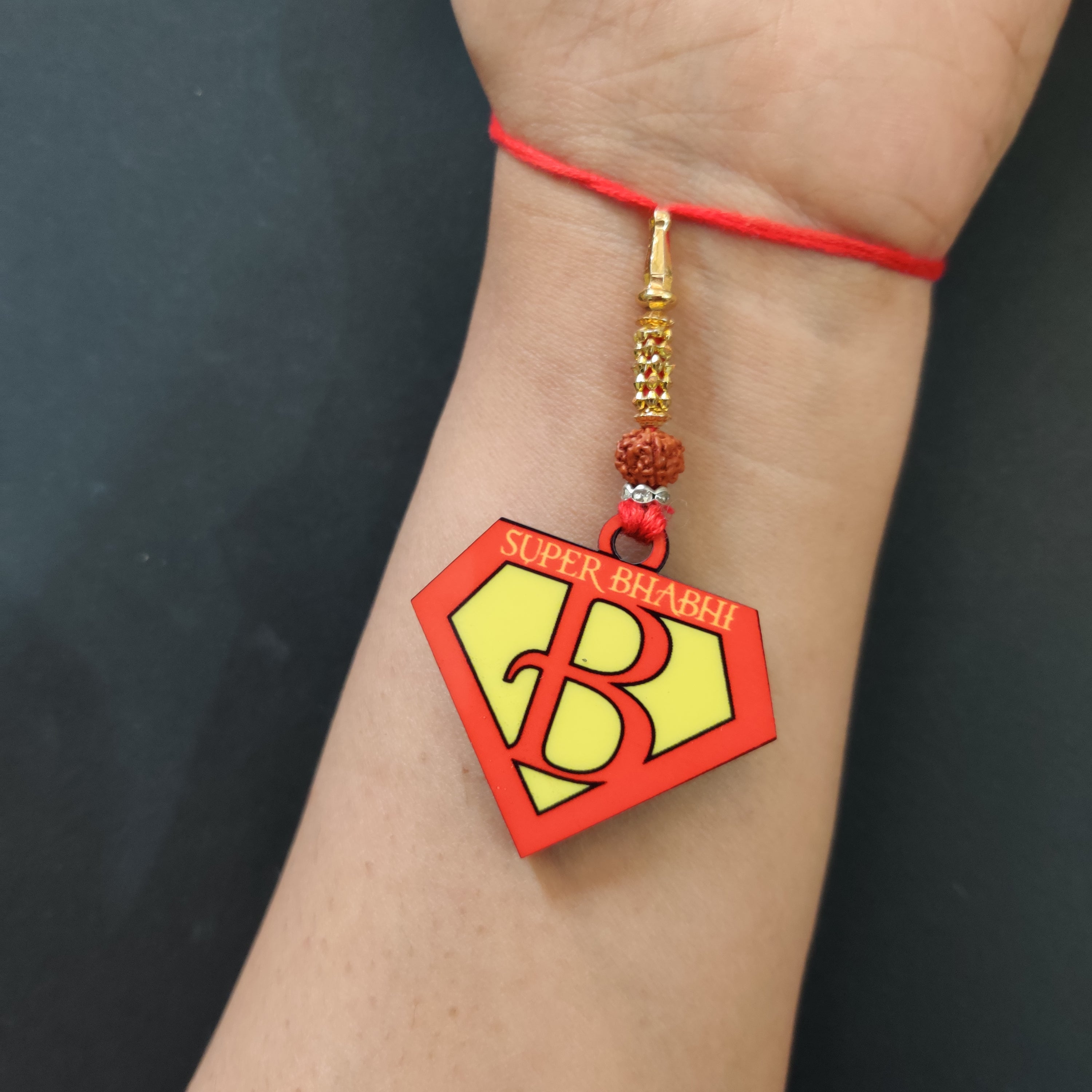 Indianvibez Coffee Wooden Rakhi, Foodie Rakhi for Coffee Lover Brother - Kids Rakhi | Grab2Buy