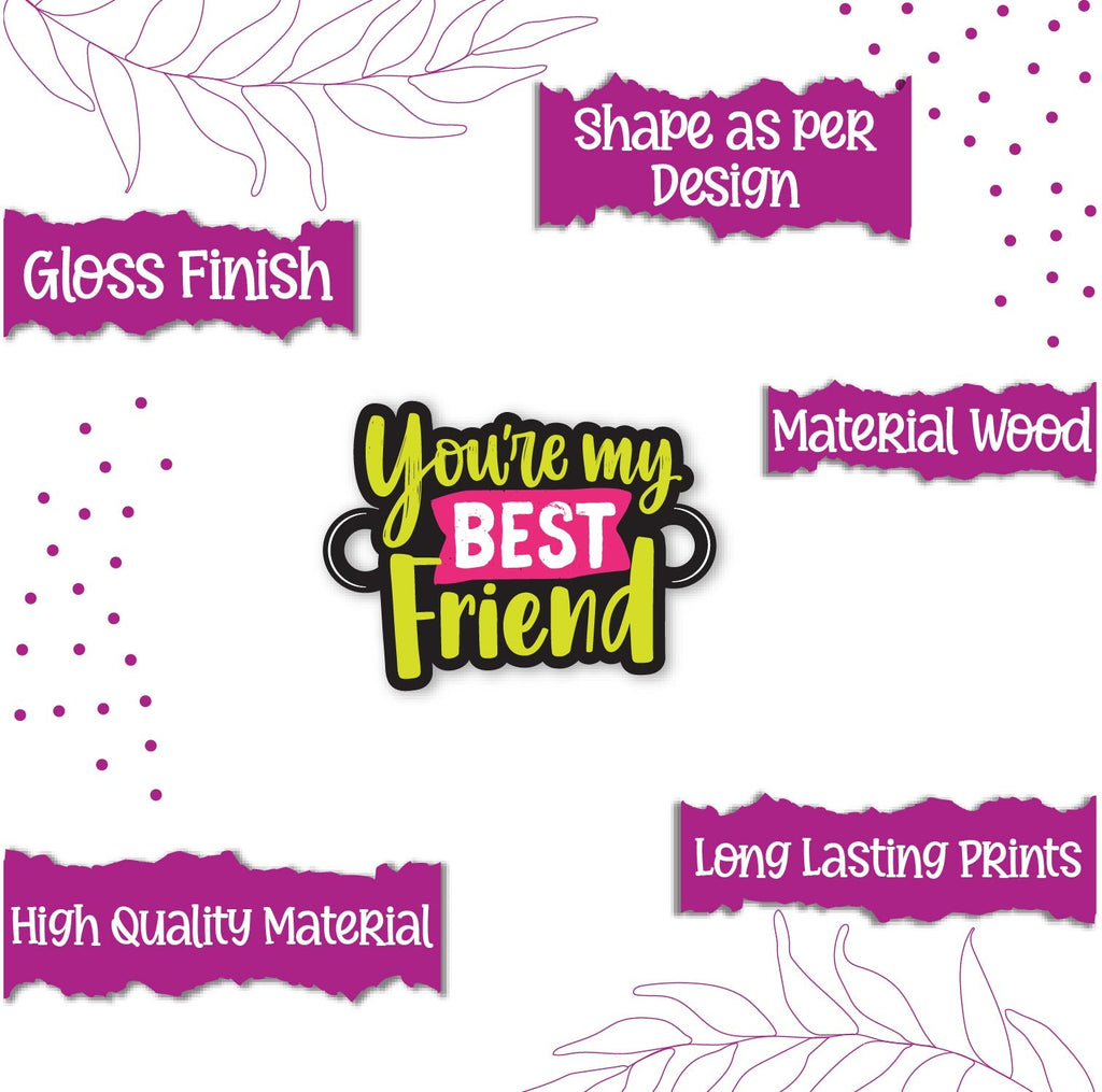 Indianvibez You are my best Friend Wooden Rakhi, Rakhi for Brother India - Kids Rakhi | Grab2Buy