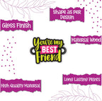Indianvibez You are my best Friend Wooden Rakhi, Rakhi for Brother India - Kids Rakhi | Grab2Buy