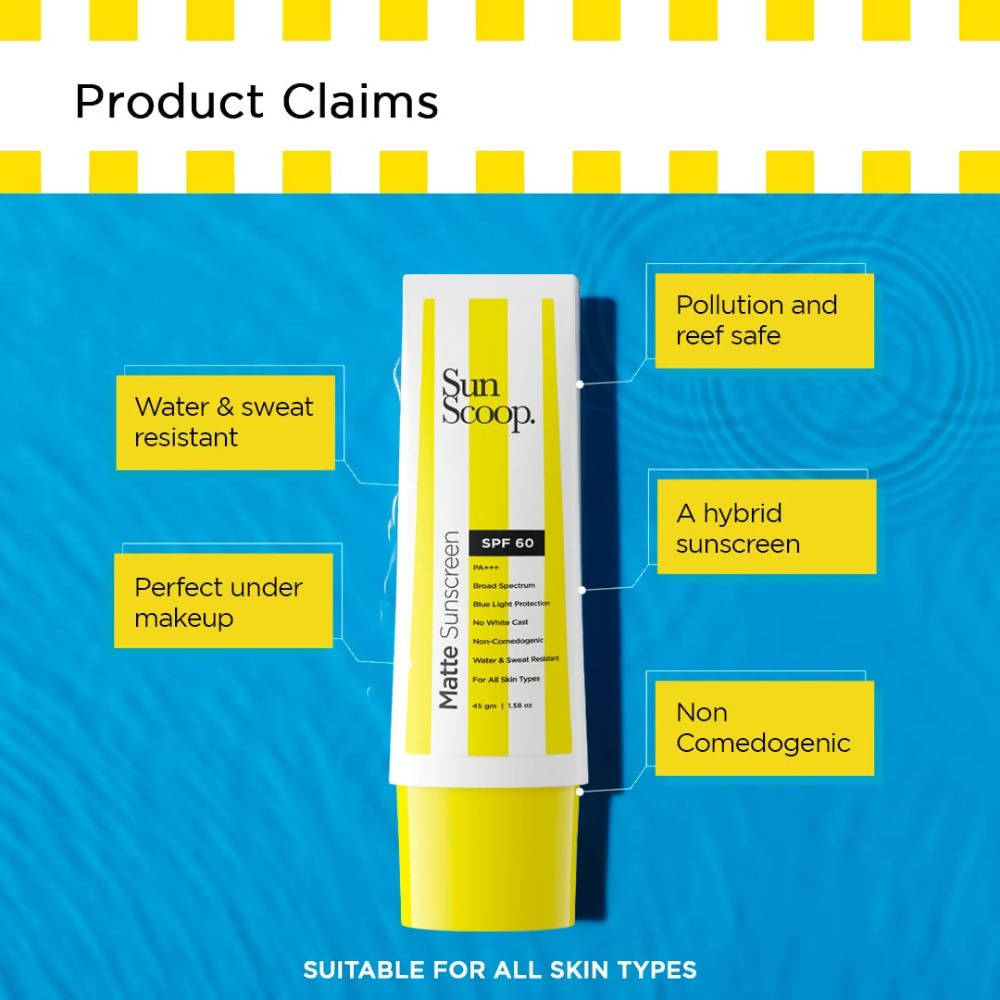 Sun Scoop Matte Sunscreen SPF 60 | Grab2Buy
