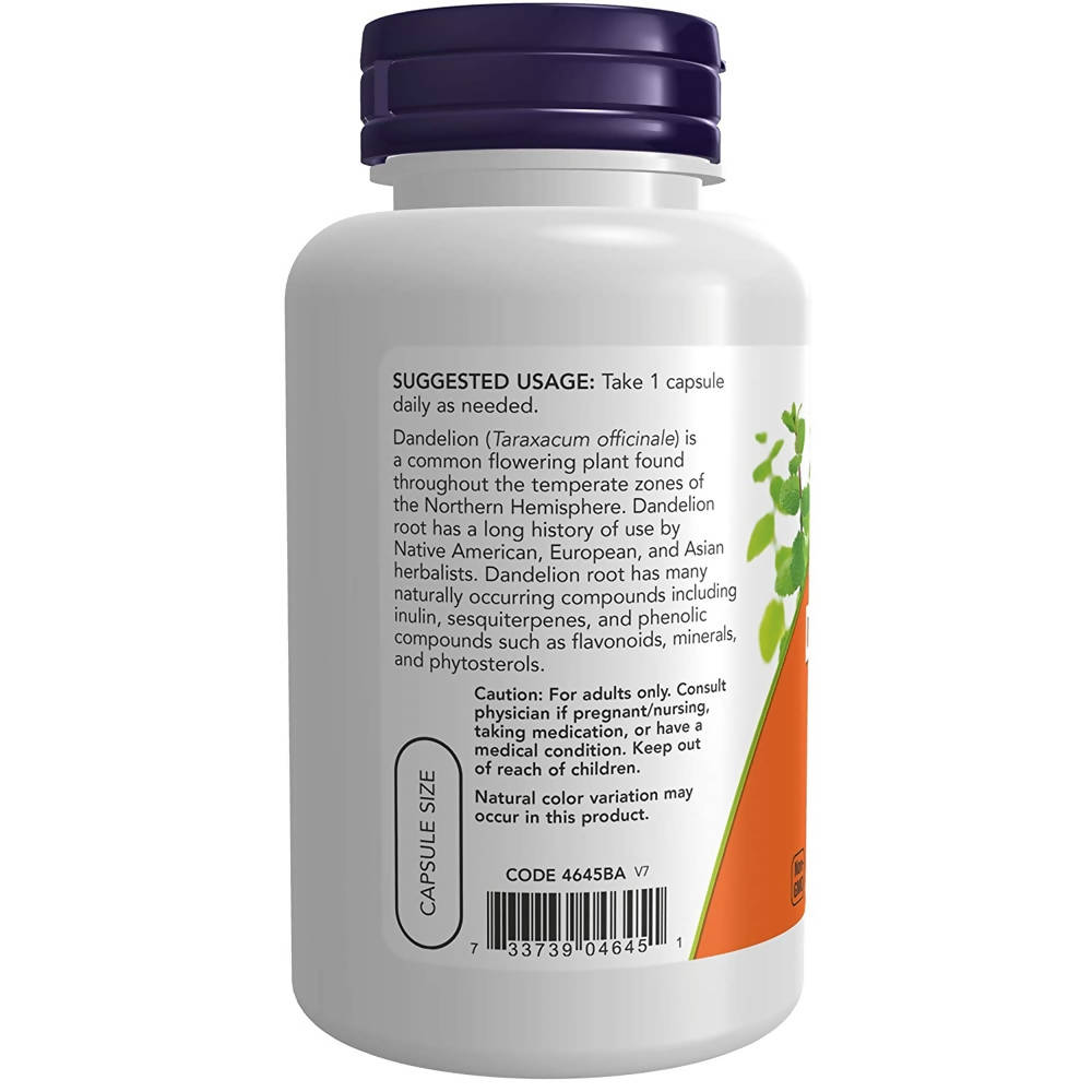 Now Foods Dandelion Root 500mg Veg Capsules | Grab2Buy