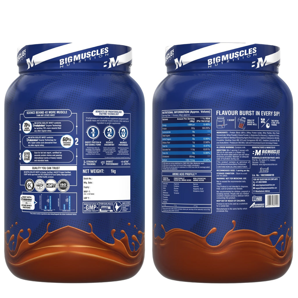 Big Muscles Nutrition Nitra Isolate Whey Protein | Grab2Buy