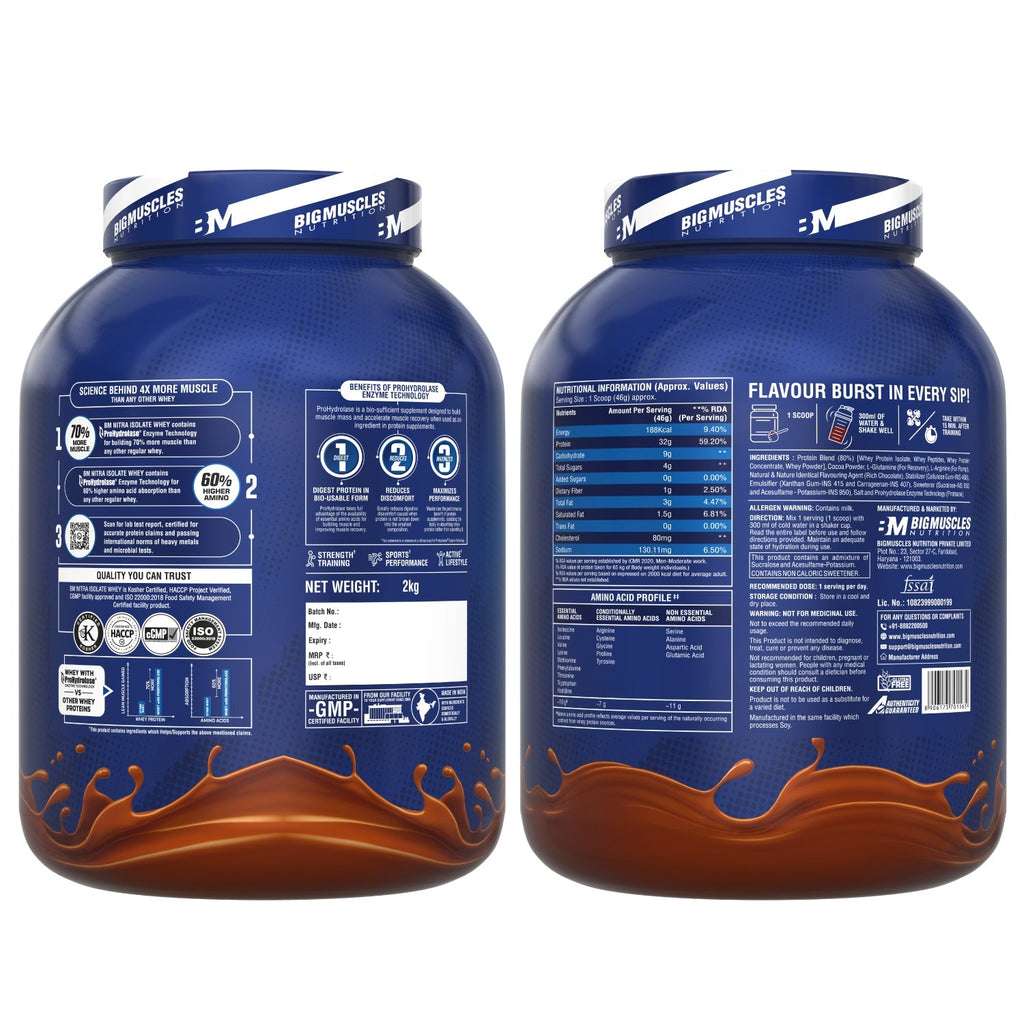 Big Muscles Nutrition Nitra Isolate Whey Protein | Grab2Buy